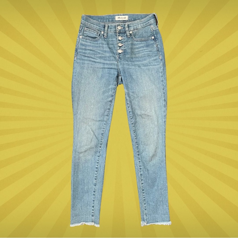 Madewell 9” high rise crop denim jeans 25